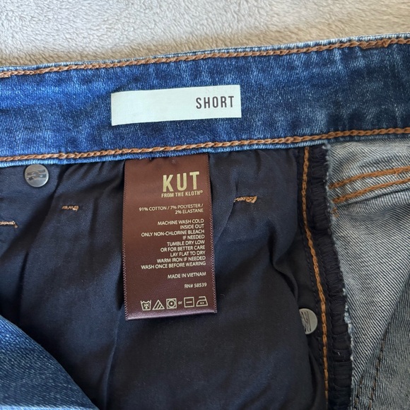 KUT From The Kloth Women's Blue Denim Shorts Size 10 - Picture 5 of 9